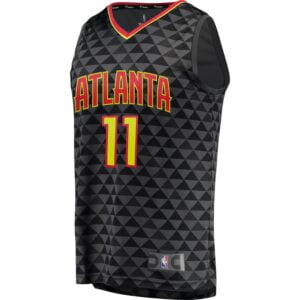 Trae Young Atlanta Hawks Fanatics Branded 2018 NBA Draft First Round Pick Fast Break Replica Jersey Black - Icon Edition