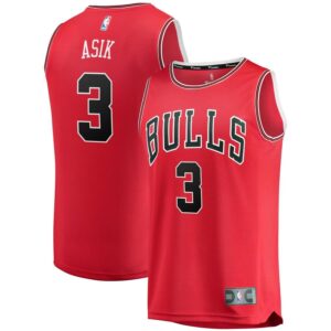 Chicago Bulls Omer Asik Fanatics Branded Youth Fast Break Player Jersey - Icon Edition - Red
