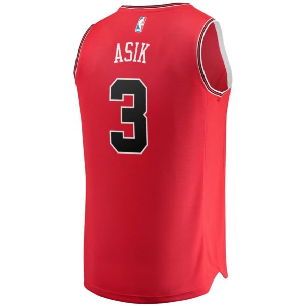 Chicago Bulls Omer Asik Fanatics Branded Youth Fast Break Player Jersey - Icon Edition - Red