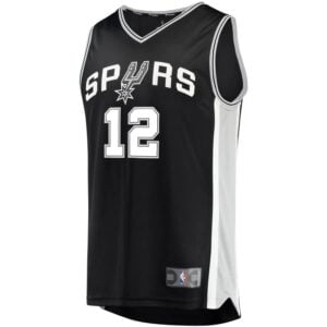 San Antonio Spurs LaMarcus Aldridge Fanatics Branded Youth Fast Break Player Jersey - Icon Edition - Black