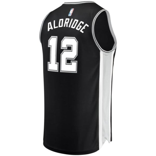 San Antonio Spurs LaMarcus Aldridge Fanatics Branded Youth Fast Break Player Jersey - Icon Edition - Black