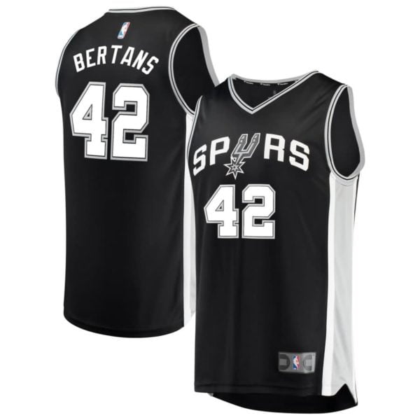 San Antonio Spurs Davis Bertans Fanatics Branded Youth Fast Break Player Jersey - Icon Edition - Black