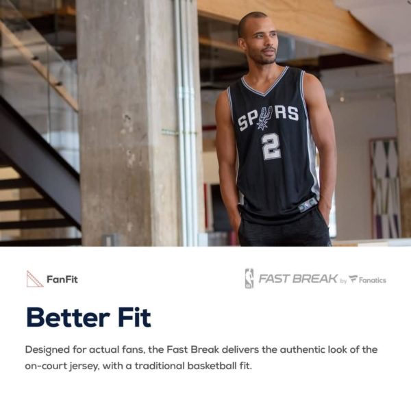 San Antonio Spurs Rudy Gay Fanatics Branded Youth Fast Break Player Jersey - Icon Edition - Black