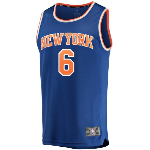 New York Knicks Kristaps Porzingis Fanatics Branded Youth Fast Break Player Jersey - Icon Edition - Blue