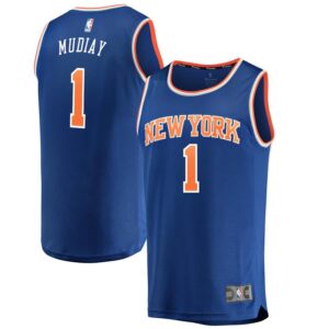 New York Knicks Emmanuel Mudiay Fanatics Branded Youth Fast Break Player Jersey - Icon Edition - Blue