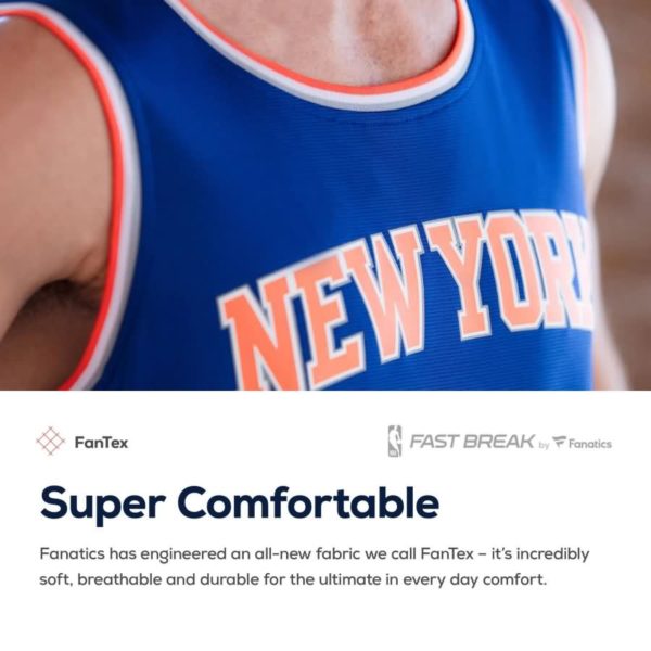New York Knicks Damyean Dotson Fanatics Branded Youth Fast Break Player Jersey - Icon Edition - Blue
