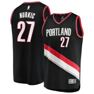 Portland Trail Blazers Jusuf Nurkic Fanatics Branded Youth Fast Break Player Jersey - Icon Edition - Black