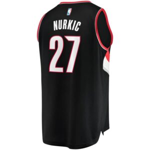Portland Trail Blazers Jusuf Nurkic Fanatics Branded Youth Fast Break Player Jersey - Icon Edition - Black