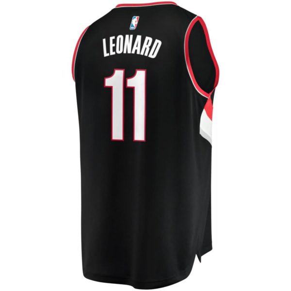 Portland Trail Blazers Meyers Leonard Fanatics Branded Youth Fast Break Player Jersey - Icon Edition - Black