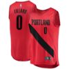 Damian Lillard Portland Trail Blazers Fanatics Branded Fast Break Replica Player Jersey - Statement Edition - Red