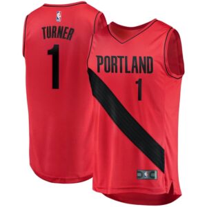 Evan Turner Portland Trail Blazers Fanatics Branded Fast Break Replica Player Jersey - Statement Edition - Red