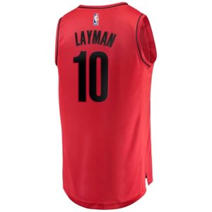 Jake Layman Portland Trail Blazers Fanatics Branded Fast Break Replica Player Jersey - Statement Edition - Red