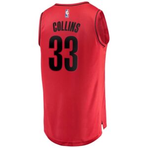 Zach Collins Portland Trail Blazers Fanatics Branded Fast Break Replica Player Jersey - Statement Edition - Red