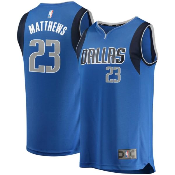 Dallas Mavericks Wesley Matthews Fanatics Branded Youth Fast Break Player Jersey - Icon Edition - Blue
