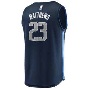 Wesley Matthews Dallas Mavericks Fanatics Branded Fast Break Replica Player Jersey - Statement Edition - Navy