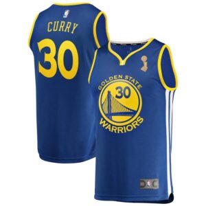 Stephen Curry Golden State Warriors Fanatics Branded Youth Royal 2018 NBA Finals Champions Fast Break Replica Player Jersey - Icon Edition