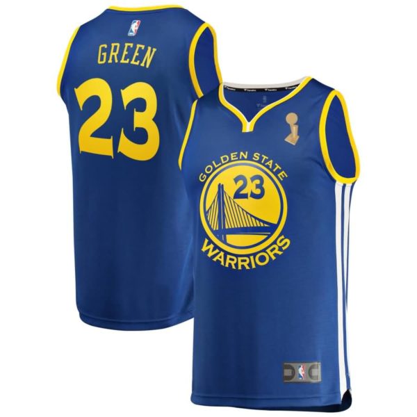 Draymond Green Golden State Warriors Fanatics Branded Youth Royal 2018 NBA Finals Champions Fast Break Replica Player Jersey - Icon Edition