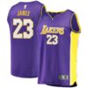 LeBron James Los Angeles Lakers Fanatics Branded Fast Break Replica Jersey Purple - Statement Edition