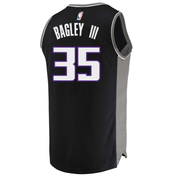 Marvin Bagley III Sacramento Kings Fanatics Branded Youth 2018 NBA Draft First Round Pick Fast Break Replica Jersey Black - Statement Edition