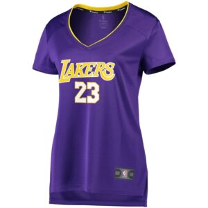 LeBron James Los Angeles Lakers Fanatics Branded Women's 2017/18 Fast Break Replica Jersey Purple - Statement Edition