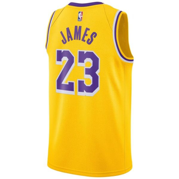 LeBron James Los Angeles Lakers Nike 2018/19 Swingman Jersey Gold - Icon Edition