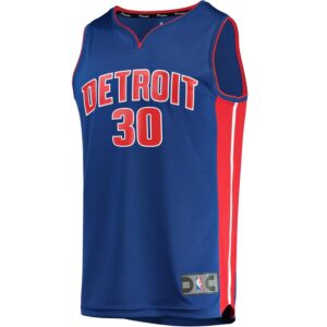 Jon Leuer Detroit Pistons Fanatics Branded Youth Fast Break Replica Jersey Blue - Icon Edition