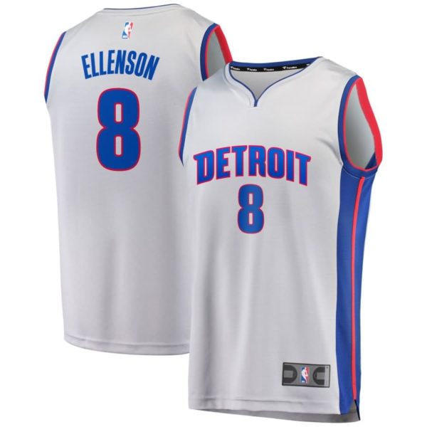 Henry Ellenson Detroit Pistons Fanatics Branded Fast Break Replica Jersey Gray - Statement Edition