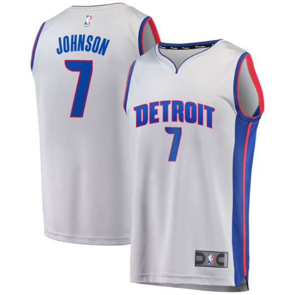 Stanley Johnson Detroit Pistons Fanatics Branded Fast Break Replica Jersey Gray - Statement Edition
