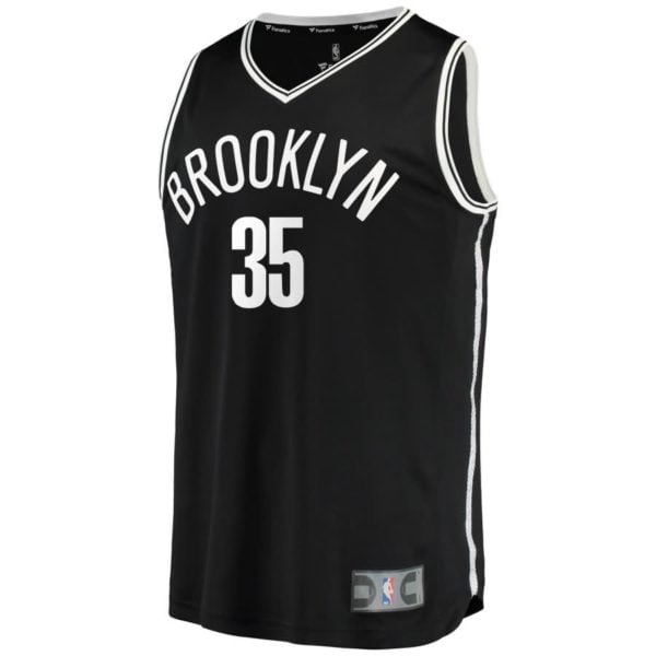 Brooklyn Nets Kenneth Faried Fanatics Branded Youth Fast Break Player Jersey - Icon Edition - Black