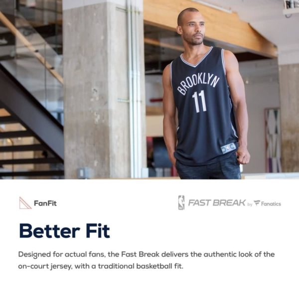 Brooklyn Nets Kenneth Faried Fanatics Branded Youth Fast Break Player Jersey - Icon Edition - Black