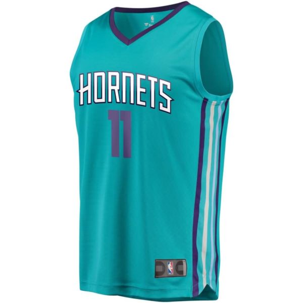 Charlotte Hornets Bismack Biyombo Fanatics Branded Youth Fast Break Player Jersey - Icon Edition - Teal