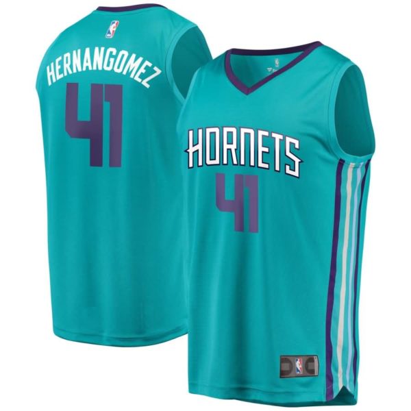 Charlotte Hornets Willy Hernangomez Fanatics Branded Youth Fast Break Player Jersey - Icon Edition - Teal
