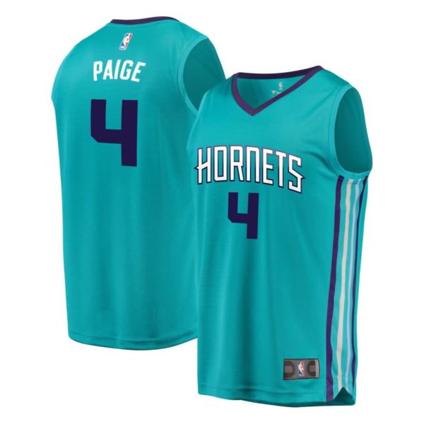 Charlotte Hornets Marcus Paige Fanatics Branded Youth Fast Break Player Jersey - Icon Edition - Teal