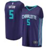 Nicolas Batum Charlotte Hornets Fanatics Branded Fast Break Replica Player Jersey - Statement Edition - Purple