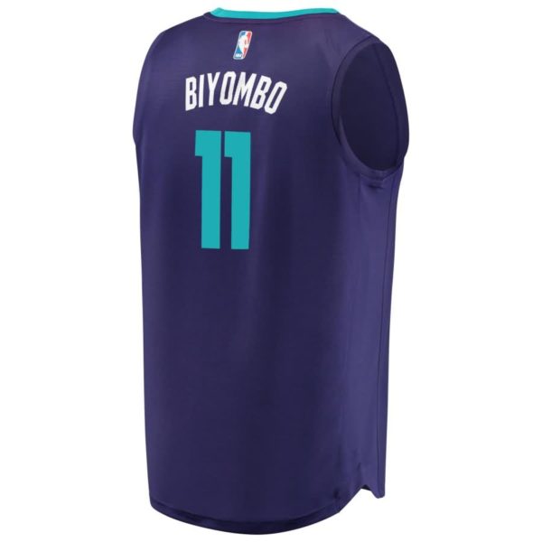Bismack Biyombo Charlotte Hornets Fanatics Branded Fast Break Replica Player Jersey - Statement Edition - Purple