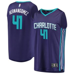 Willy Hernangomez Charlotte Hornets Fanatics Branded Fast Break Replica Player Jersey - Statement Edition - Purple