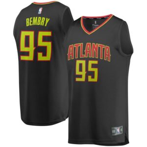 DeAndre Bembry Atlanta Hawks Fanatics Branded Youth Fast Break Replica Jersey Black - Icon Edition