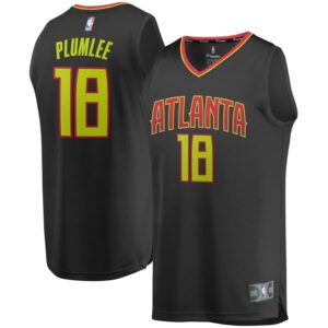 Miles Plumlee Atlanta Hawks Fanatics Branded Youth Fast Break Replica Jersey Black - Icon Edition