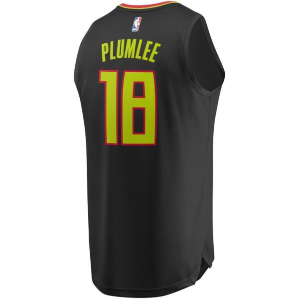 Miles Plumlee Atlanta Hawks Fanatics Branded Youth Fast Break Replica Jersey Black - Icon Edition