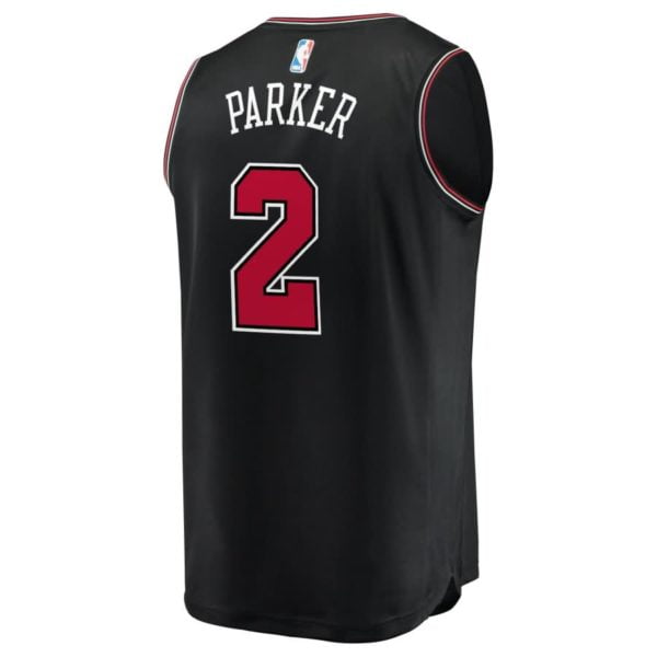 Jabari Parker Chicago Bulls Fanatics Branded Fast Break Replica Jersey Black - Statement Edition