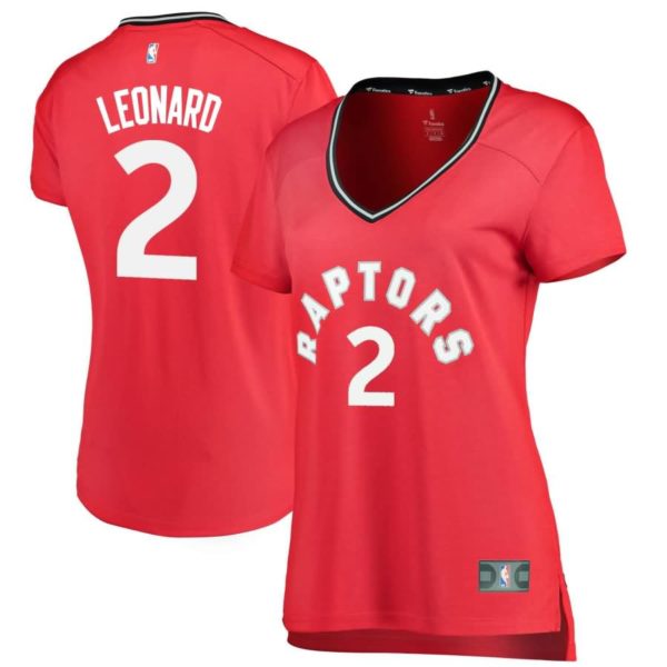 Kawhi Leonard Toronto Raptors Fanatics Branded Women's Fast Break Replica Jersey Red - Icon Edition