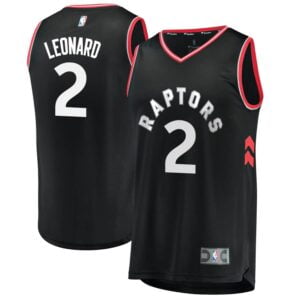 Kawhi Leonard Toronto Raptors Fanatics Branded Fast Break Replica Player Jersey - Statement Edition - Black