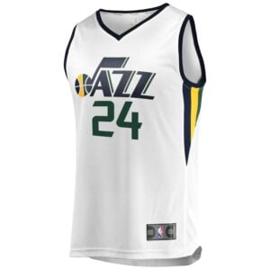 Grayson Allen Utah Jazz Fanatics Branded Fast Break Replica Jersey White - Association Edition