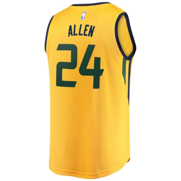Grayson Allen Utah Jazz Fanatics Branded Fast Break Replica Player Jersey - Statement Edition - Gold