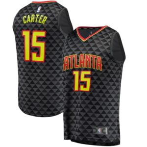 Vince Carter Atlanta Hawks Fanatics Branded Fast Break Replica Jersey - Icon Edition - Black