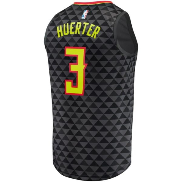 Kevin Huerter Atlanta Hawks Fanatics Branded Fast Break Replica Jersey - Icon Edition - Black