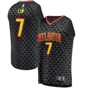Jeremy Lin Atlanta Hawks Fanatics Branded Fast Break Replica Jersey - Icon Edition - Black