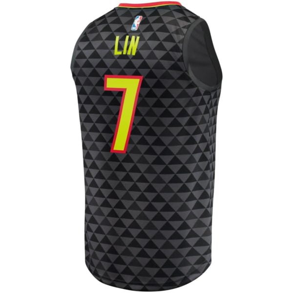 Jeremy Lin Atlanta Hawks Fanatics Branded Fast Break Replica Jersey - Icon Edition - Black