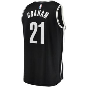 Treveon Graham Brooklyn Nets Fanatics Branded Fast Break Replica Jersey - Icon Edition - Black