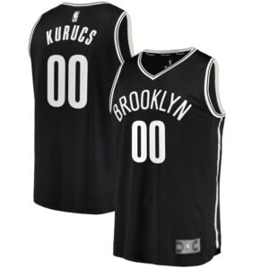 Rodions Kurucs Brooklyn Nets Fanatics Branded Fast Break Replica Jersey - Icon Edition - Black